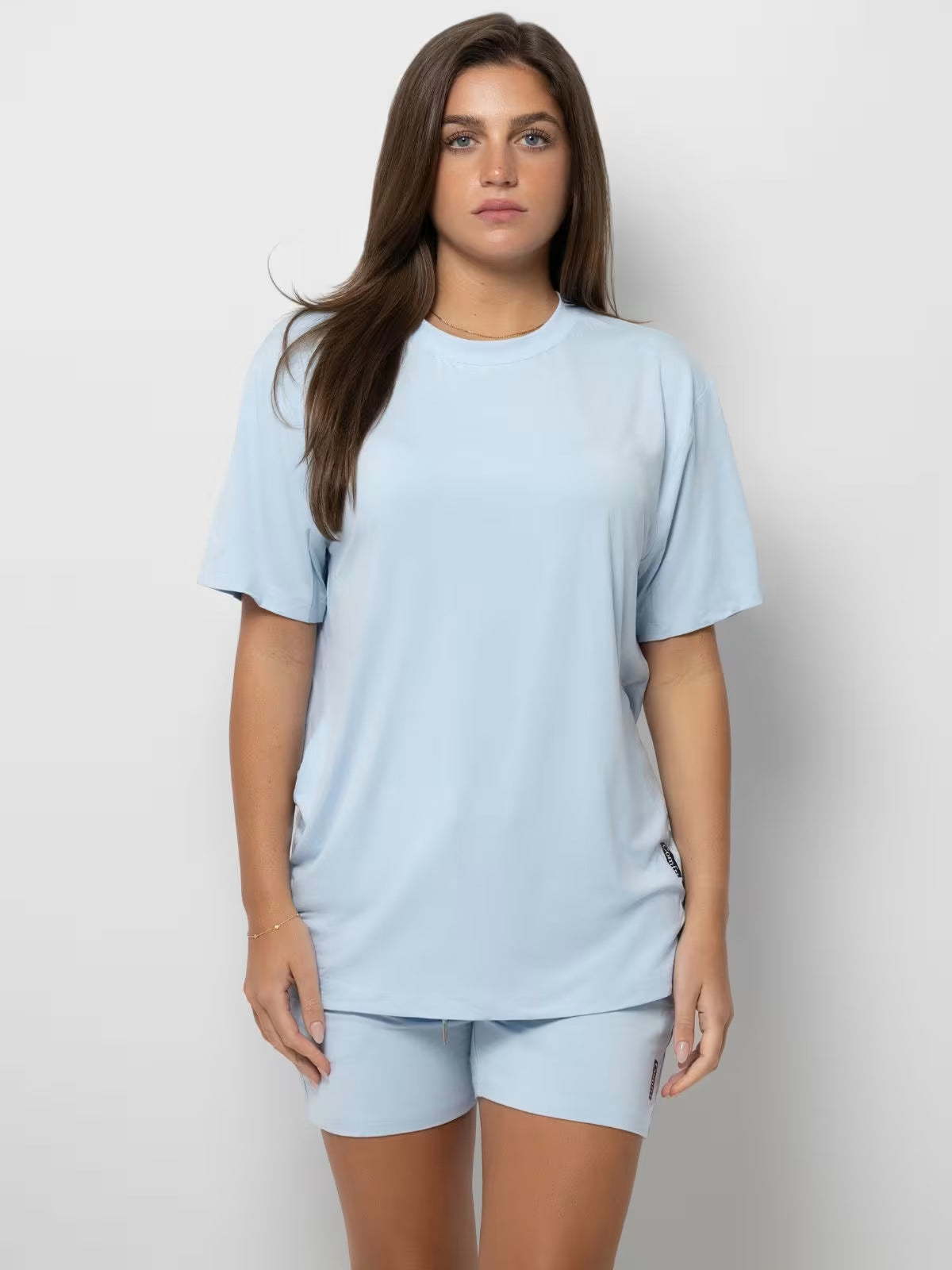 Plus Size Summer Pajama Set – Women’s Loose Casual Short Sleeve Home Wear Suit