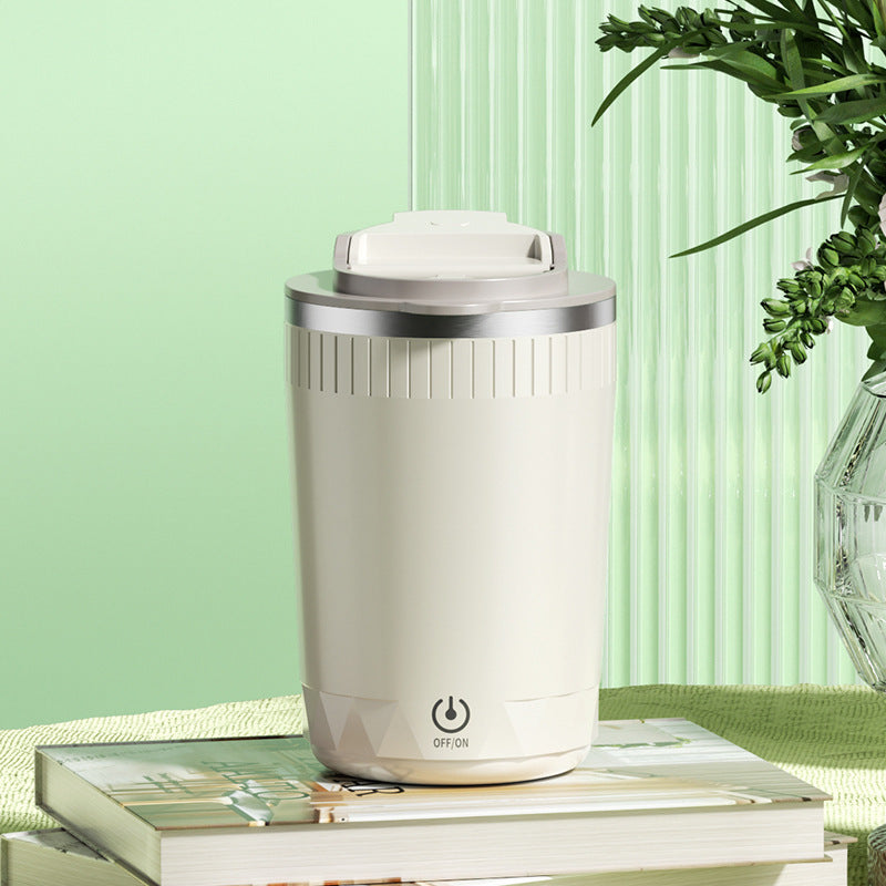 Auto-Stirring Electric Coffee Cup - Rechargeable Self-Mixing Travel Mug with Smart Stir Technology