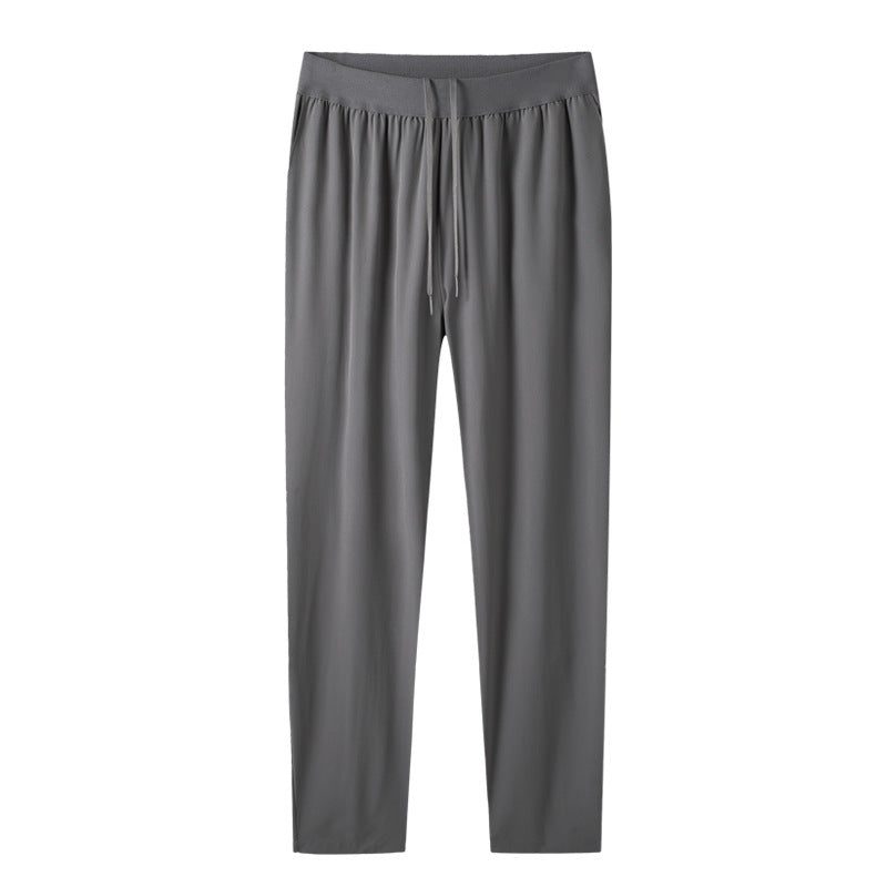 Men's Plus Size Cropped Pants - Loose Fit Quick-Dry Casual Summer Trousers