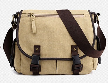Men's Canvas Messenger Bag – Casual & Multifunctional Shoulder Bag