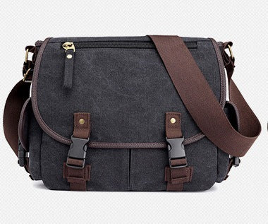 Men's Canvas Messenger Bag – Casual & Multifunctional Shoulder Bag