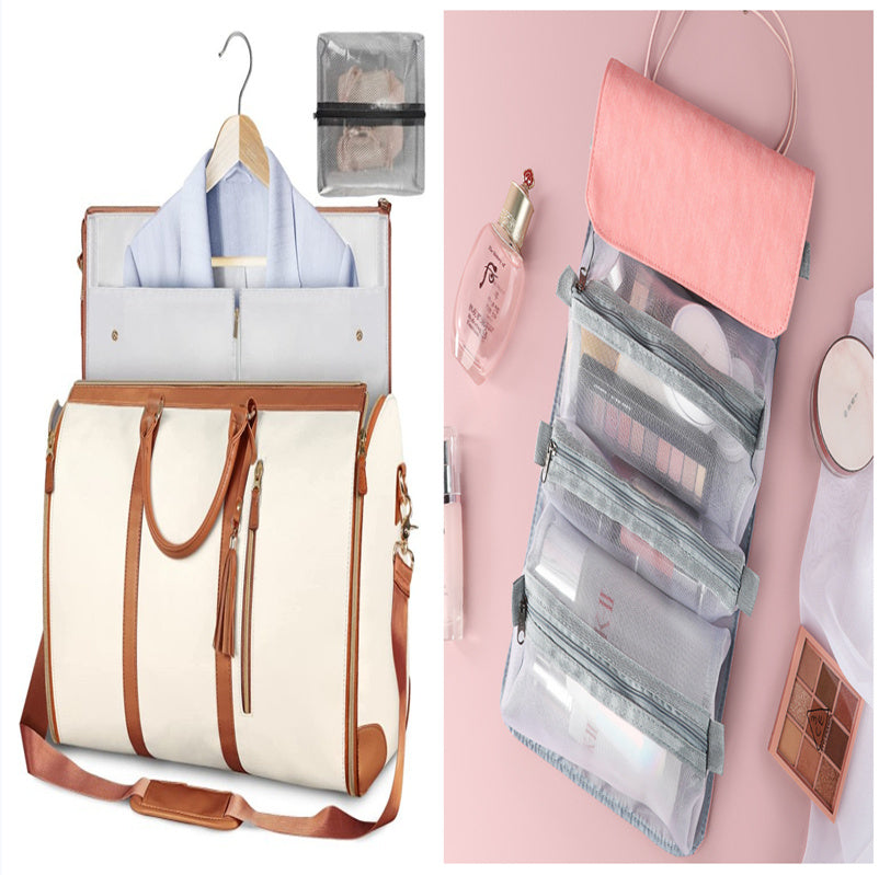 Women's Large Travel Duffle Bag – Waterproof Foldable Tote for Gym & Suitcase Storage