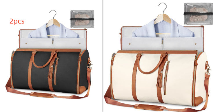 Women's Large Travel Duffle Bag – Waterproof Foldable Tote for Gym & Suitcase Storage