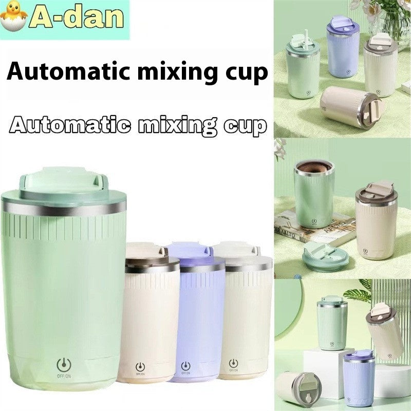 Auto-Stirring Electric Coffee Cup - Rechargeable Self-Mixing Travel Mug with Smart Stir Technology