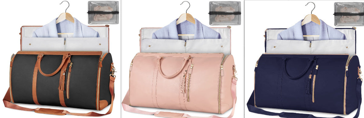 Women's Large Travel Duffle Bag – Waterproof Foldable Tote for Gym & Suitcase Storage