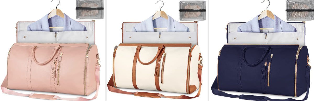 Women's Large Travel Duffle Bag – Waterproof Foldable Tote for Gym & Suitcase Storage