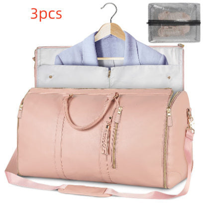 Women's Large Travel Duffle Bag – Waterproof Foldable Tote for Gym & Suitcase Storage