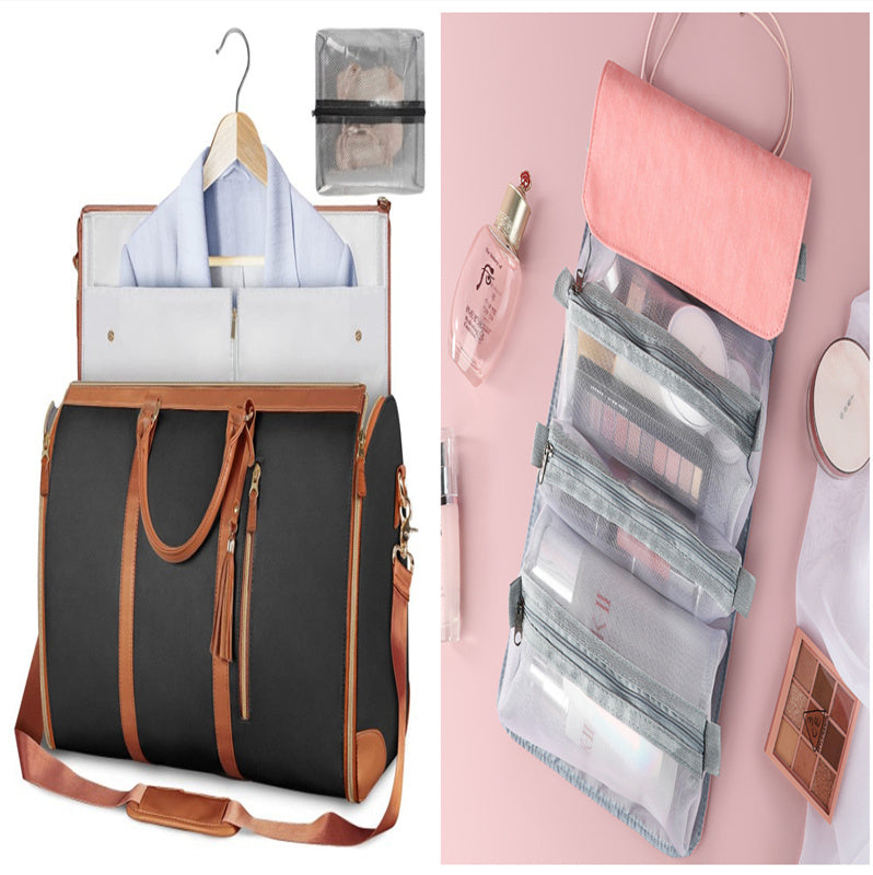 Women's Large Travel Duffle Bag – Waterproof Foldable Tote for Gym & Suitcase Storage