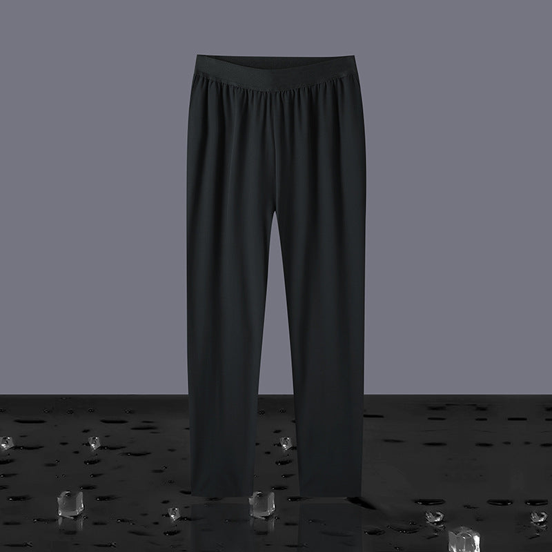 Men's Plus Size Cropped Pants - Loose Fit Quick-Dry Casual Summer Trousers