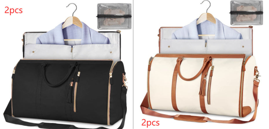 Women's Large Travel Duffle Bag – Waterproof Foldable Tote for Gym & Suitcase Storage