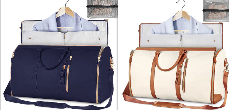 Women's Large Travel Duffle Bag – Waterproof Foldable Tote for Gym & Suitcase Storage