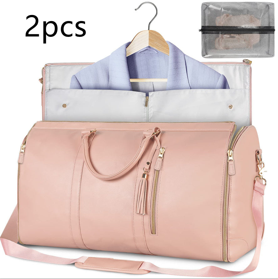 Women's Large Travel Duffle Bag – Waterproof Foldable Tote for Gym & Suitcase Storage