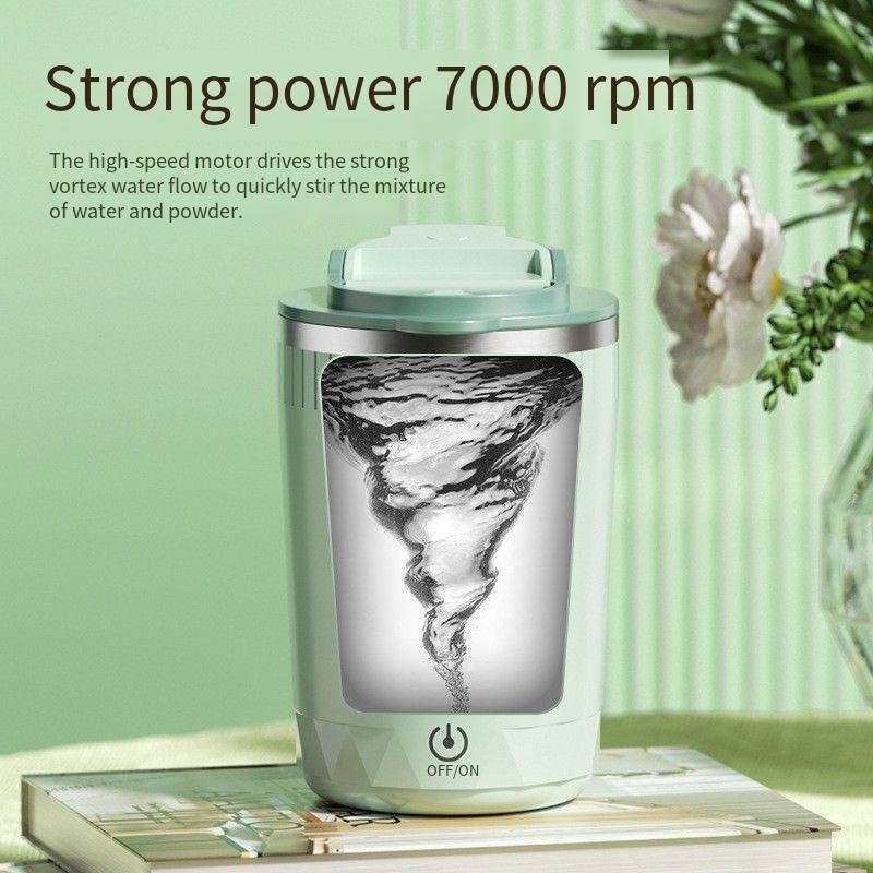 Auto-Stirring Electric Coffee Cup - Rechargeable Self-Mixing Travel Mug with Smart Stir Technology