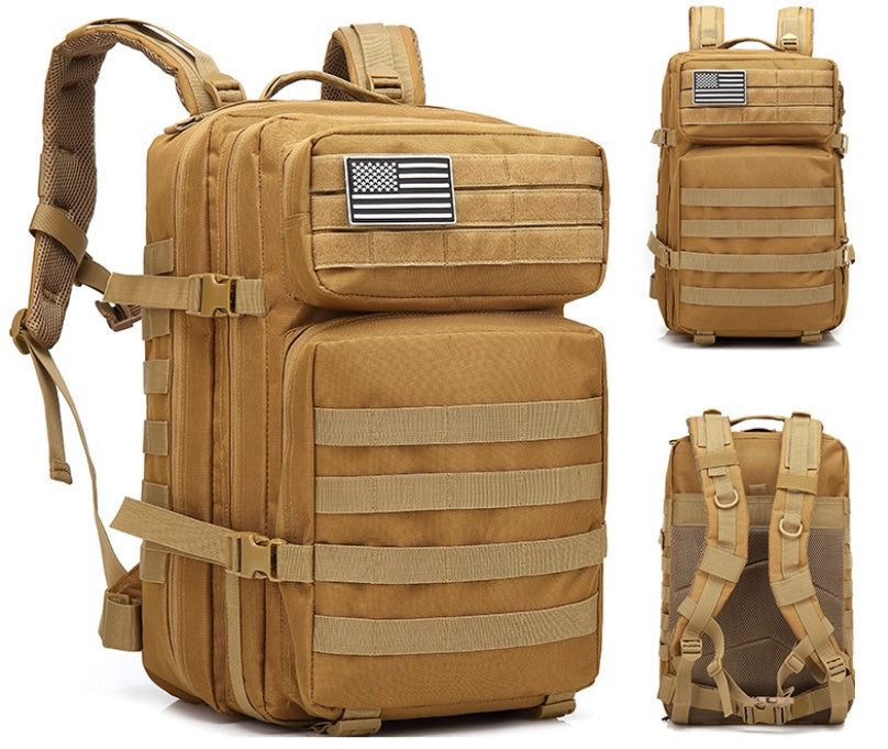 Military Tactical Backpack – Outdoor Mountaineering Bag w/ Laptop Compartment for Travel & Hiking