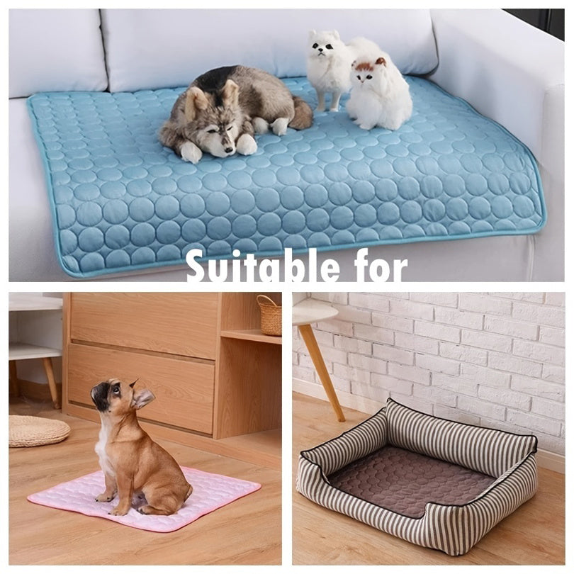 Summer Dog Cooling Mat – Extra Large Ice Pad for Pets (Cats & Dogs)