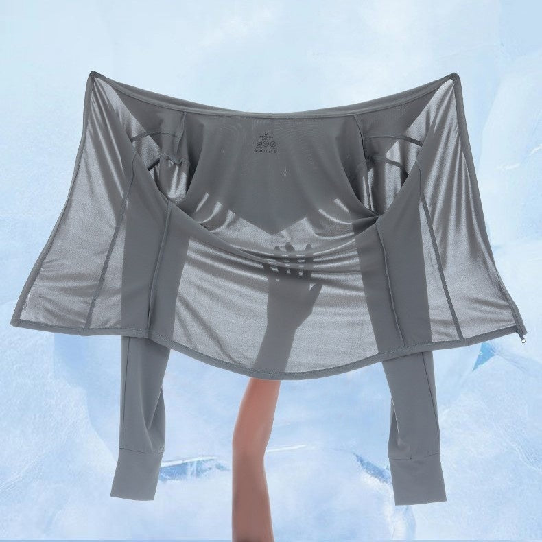 Women's Ice Silk Sun Protection Shirt – Lightweight UPF UV Ray Blocking Cover-Up