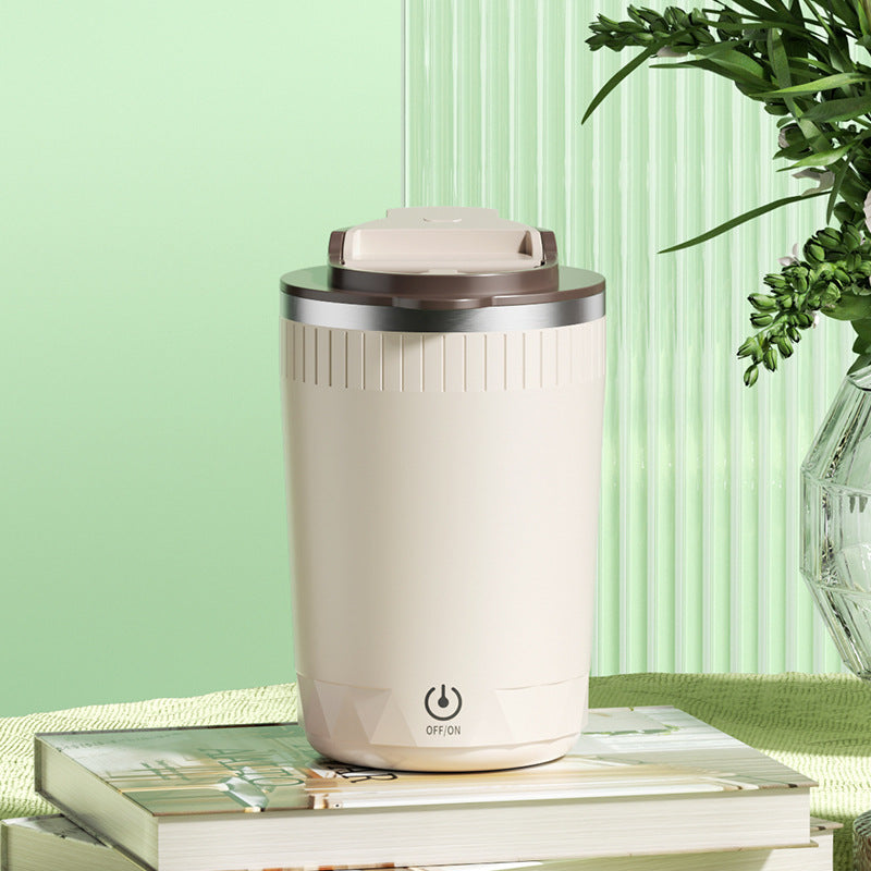 Auto-Stirring Electric Coffee Cup - Rechargeable Self-Mixing Travel Mug with Smart Stir Technology