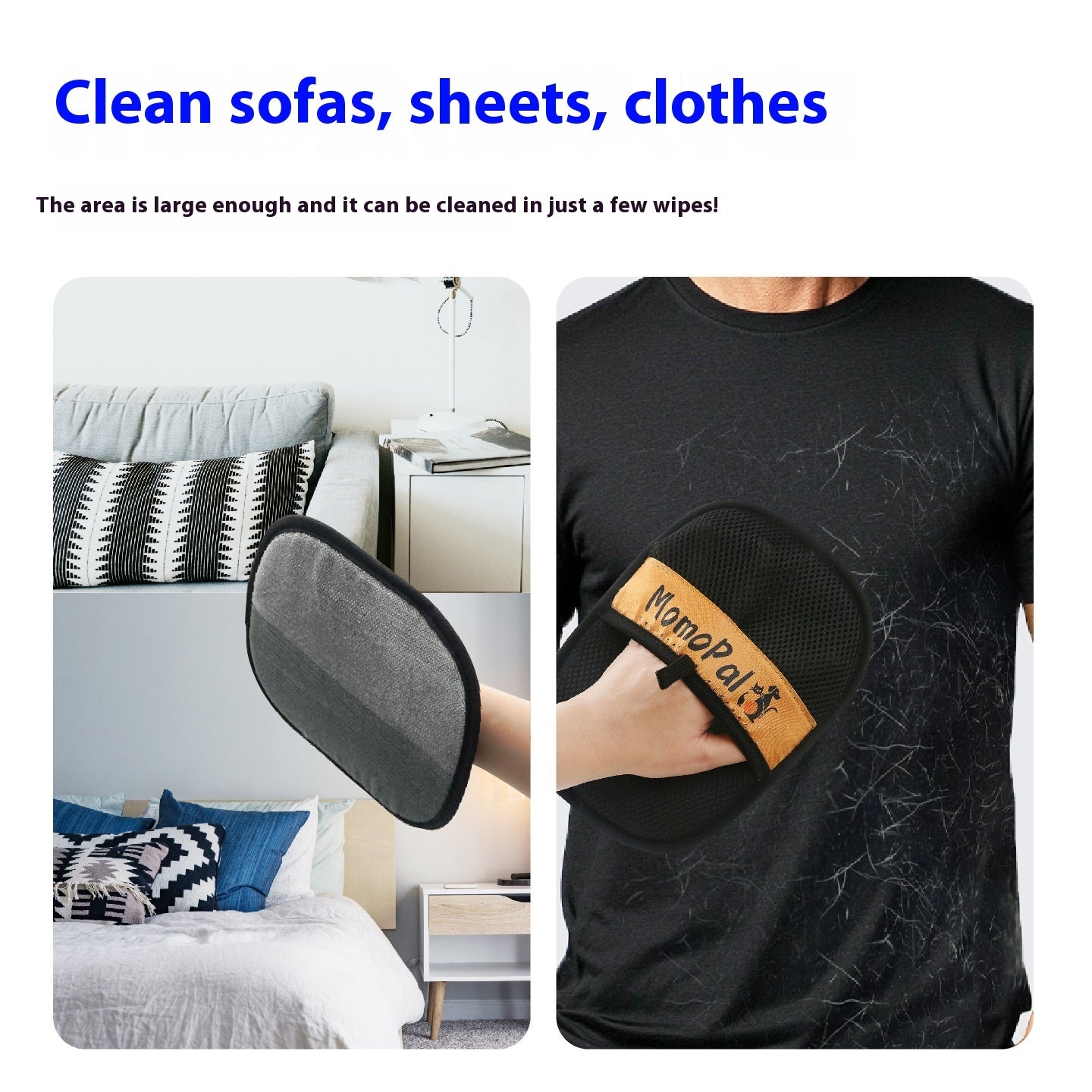 Pet hair removal gloves hair