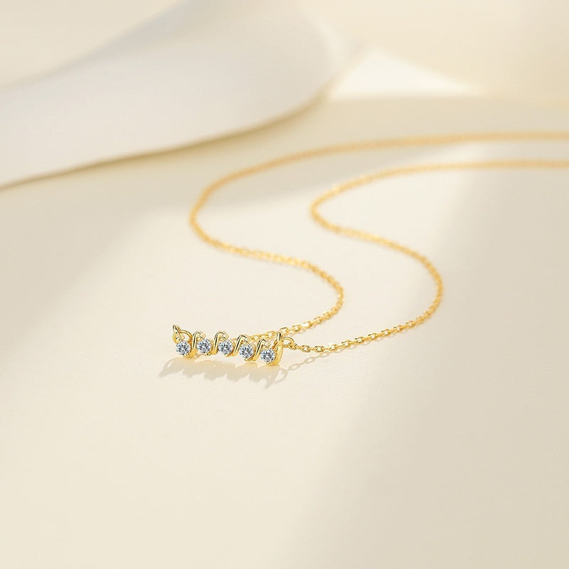 S925 Sterling Silver Moissanite Mobius Necklace – Cheng Cheng Light Luxury Jewelry