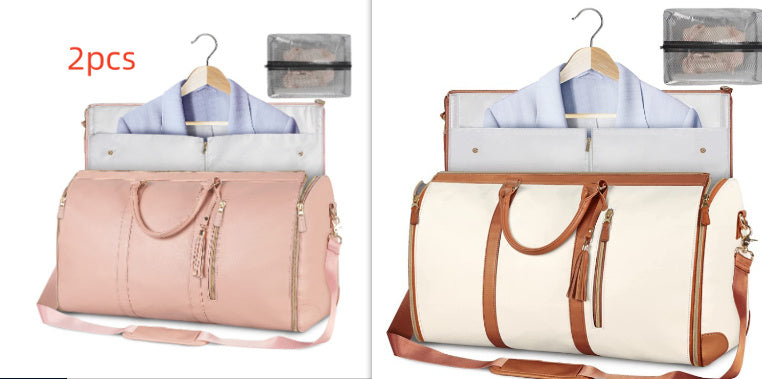 Women's Large Travel Duffle Bag – Waterproof Foldable Tote for Gym & Suitcase Storage