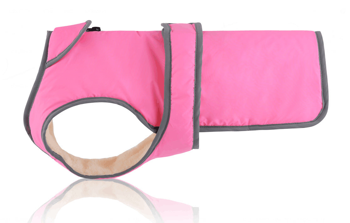 Dog Cotton Vest - Solid Color Lapel Pet Jacket for Small Dogs