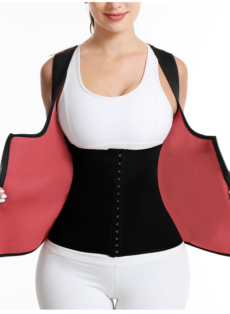 Women’s Body Shaping Waist Trainer Corset – Thickened Slimming Belt Vest for Waist Support