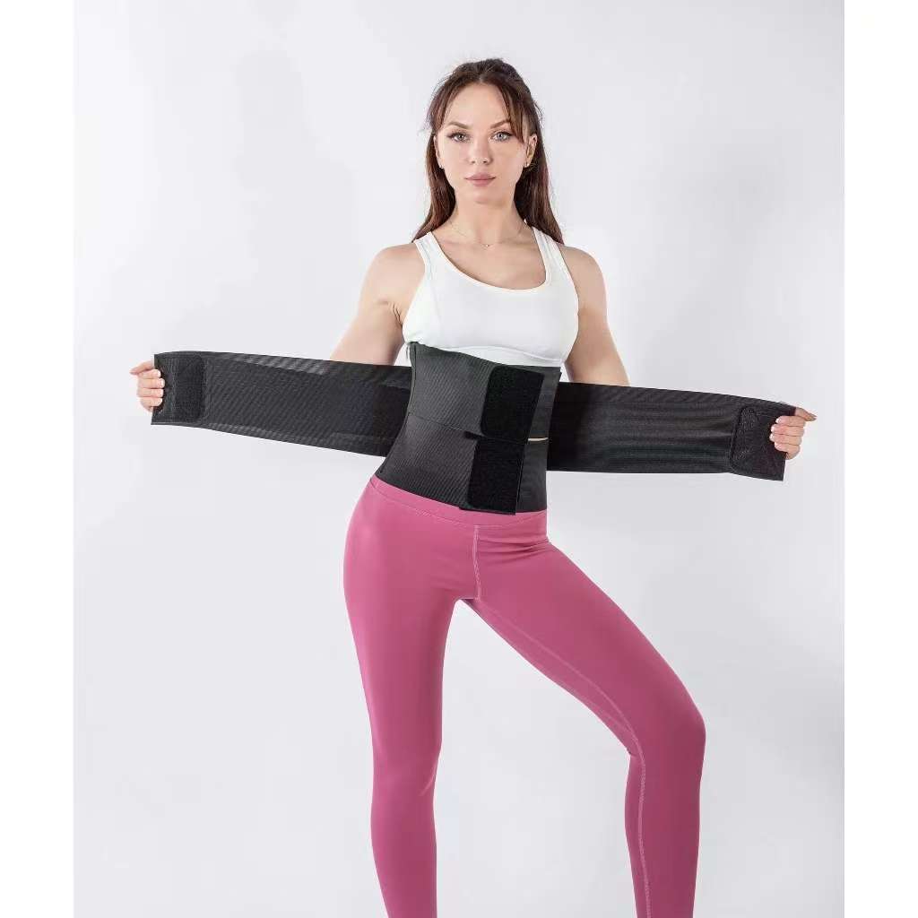 Women’s Solid Color Sports Waistband – Elastic Fitness Belt for Workout & Training