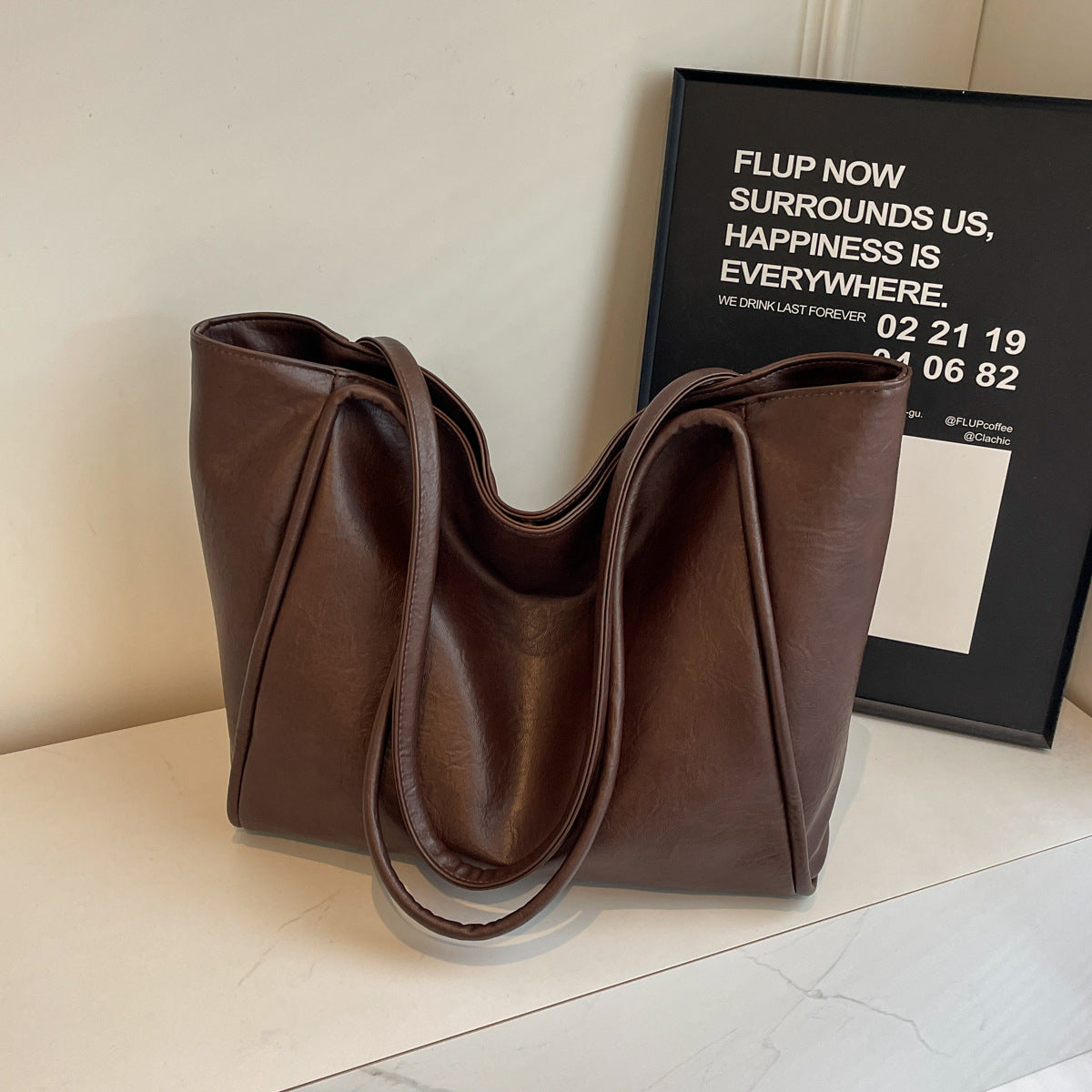 Women's Leather Tote Bag – Spacious, Stylish & Versatile for Work & Travel