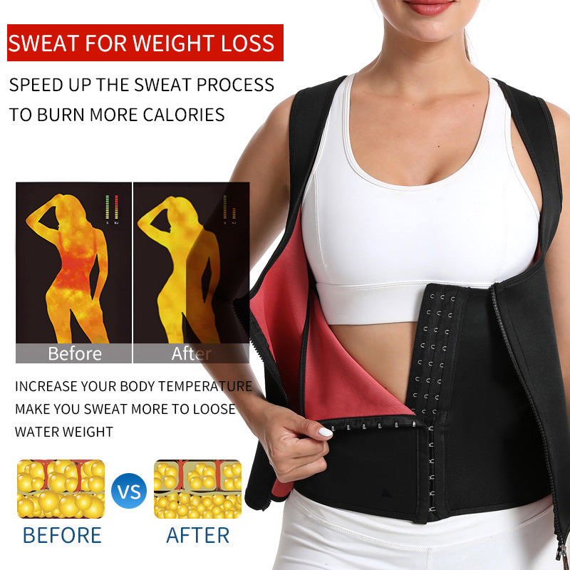 Women’s Body Shaping Waist Trainer Corset – Thickened Slimming Belt Vest for Waist Support