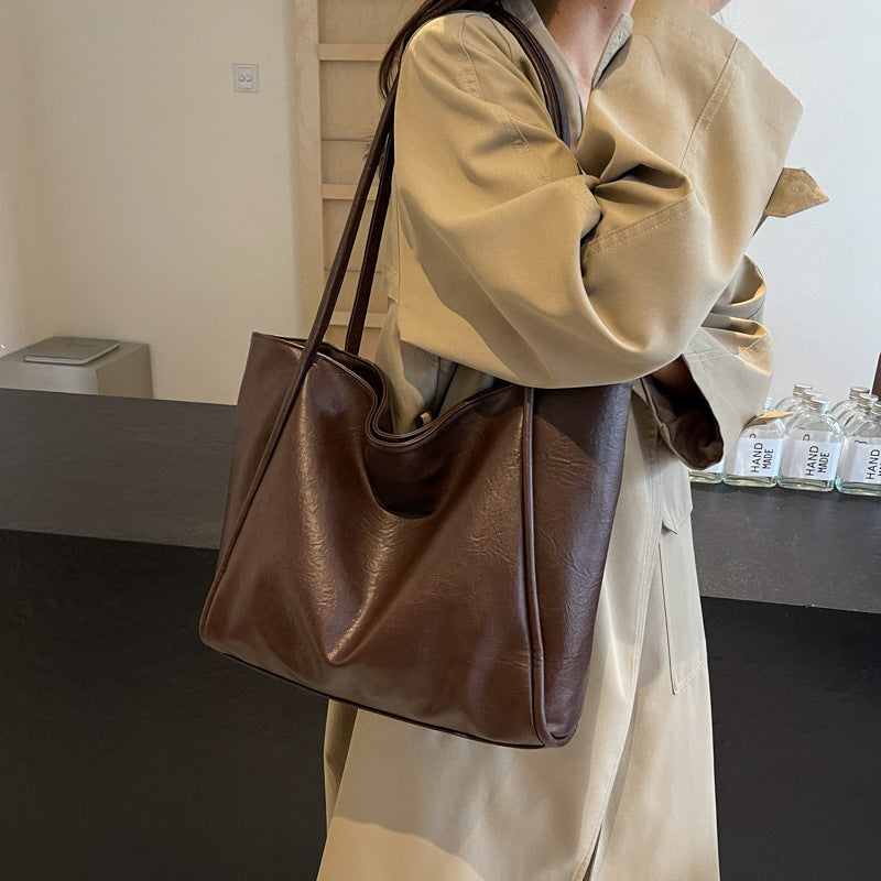Women's Leather Tote Bag – Spacious, Stylish & Versatile for Work & Travel