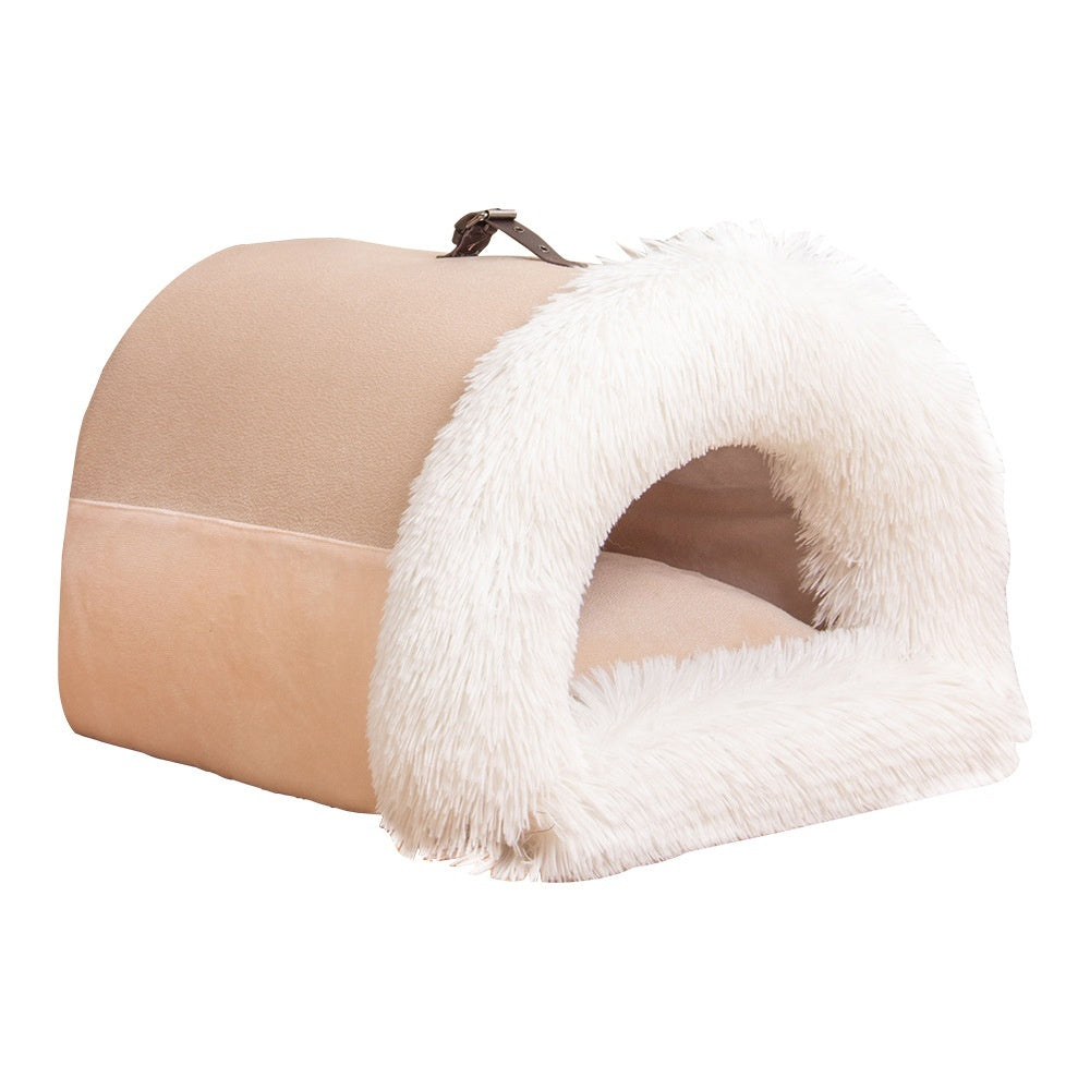 Portable Pet Nest – Winter Warm & Moisture-Proof for Dogs/Cats