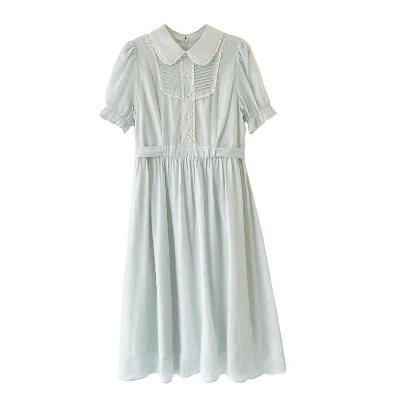 Vintage French Summer Dress for Women – Elegant Retro A-Line Sundress
