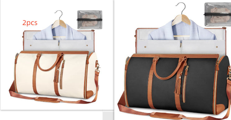 Women's Large Travel Duffle Bag – Waterproof Foldable Tote for Gym & Suitcase Storage