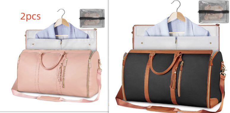 Women's Large Travel Duffle Bag – Waterproof Foldable Tote for Gym & Suitcase Storage