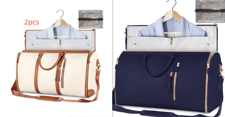 Women's Large Travel Duffle Bag – Waterproof Foldable Tote for Gym & Suitcase Storage
