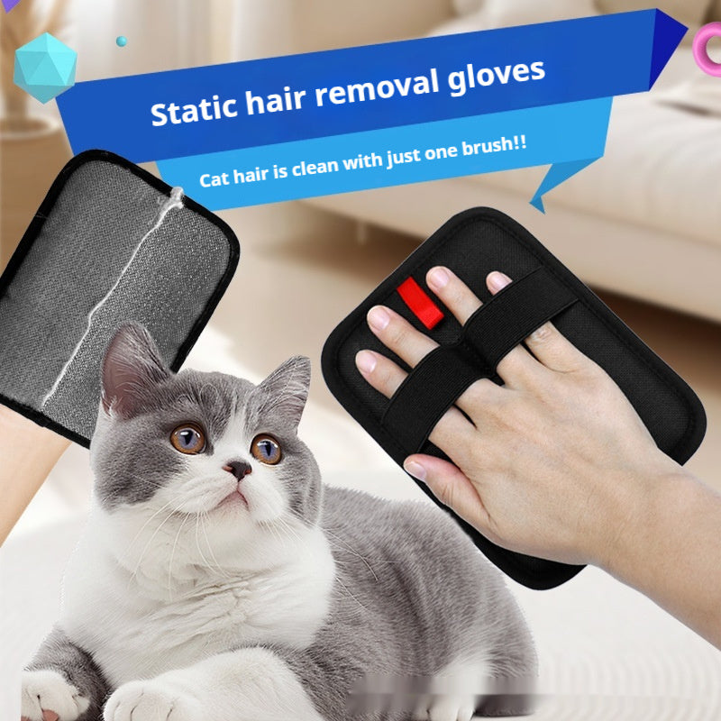 Pet Hair Removal Gloves – Grooming Brush Gloves for Dogs & Cats