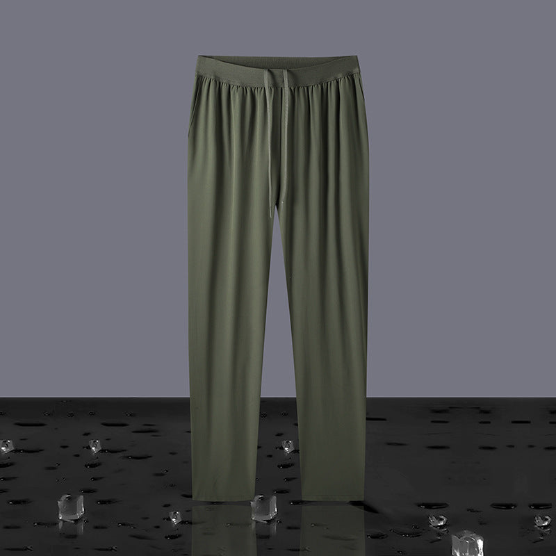 Men's Plus Size Cropped Pants - Loose Fit Quick-Dry Casual Summer Trousers