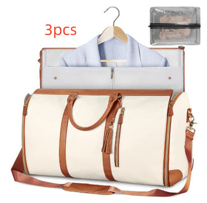 Women's Large Travel Duffle Bag – Waterproof Foldable Tote for Gym & Suitcase Storage