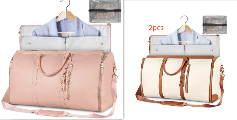 Women's Large Travel Duffle Bag – Waterproof Foldable Tote for Gym & Suitcase Storage