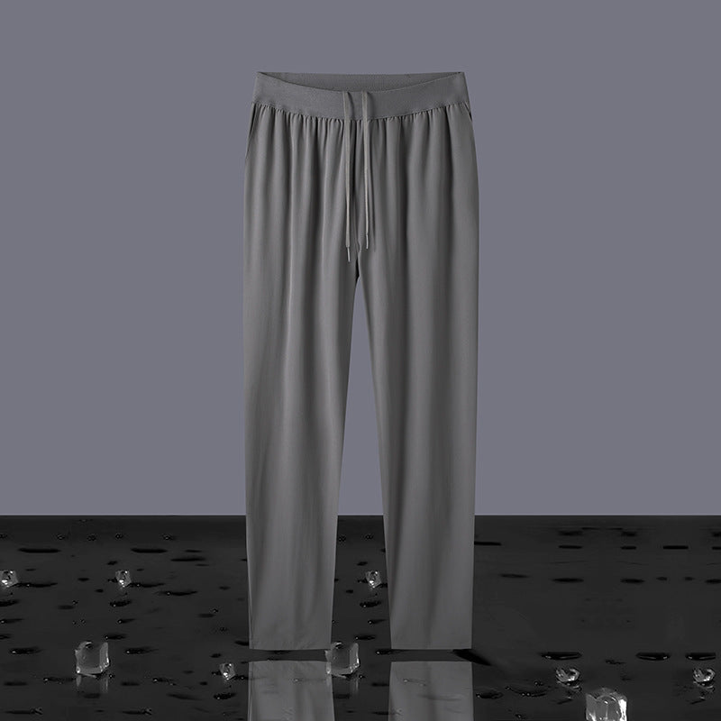 Men's Plus Size Cropped Pants - Loose Fit Quick-Dry Casual Summer Trousers