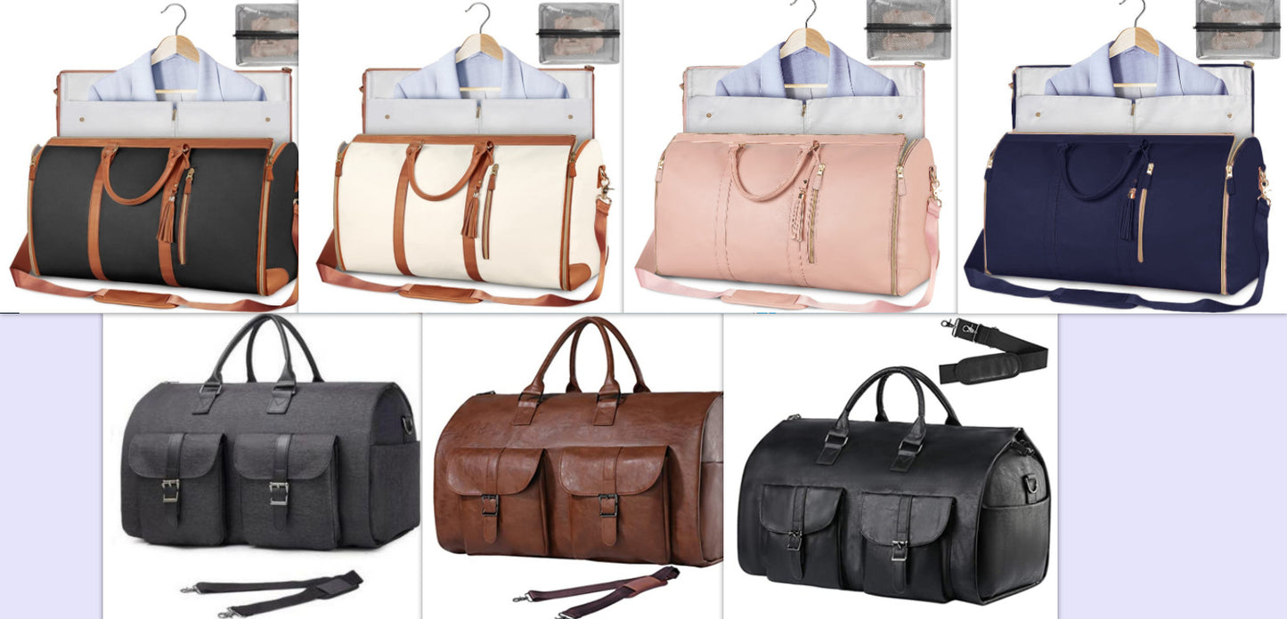 Women's Large Travel Duffle Bag – Waterproof Foldable Tote for Gym & Suitcase Storage