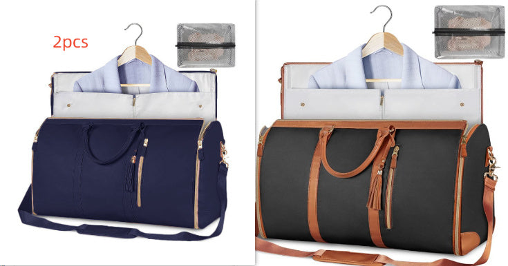 Women's Large Travel Duffle Bag – Waterproof Foldable Tote for Gym & Suitcase Storage