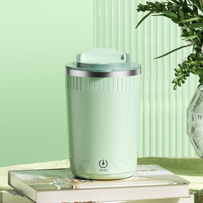 Auto-Stirring Electric Coffee Cup - Rechargeable Self-Mixing Travel Mug with Smart Stir Technology