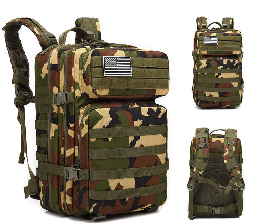 Military Tactical Backpack – Outdoor Mountaineering Bag w/ Laptop Compartment for Travel & Hiking
