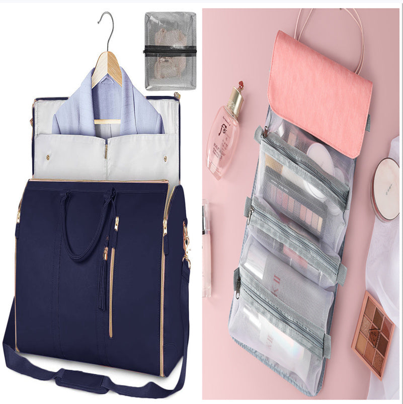 Women's Large Travel Duffle Bag – Waterproof Foldable Tote for Gym & Suitcase Storage