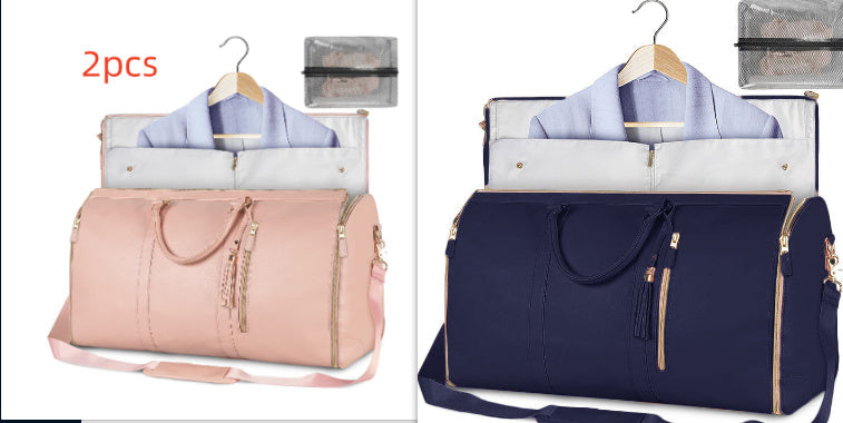 Women's Large Travel Duffle Bag – Waterproof Foldable Tote for Gym & Suitcase Storage