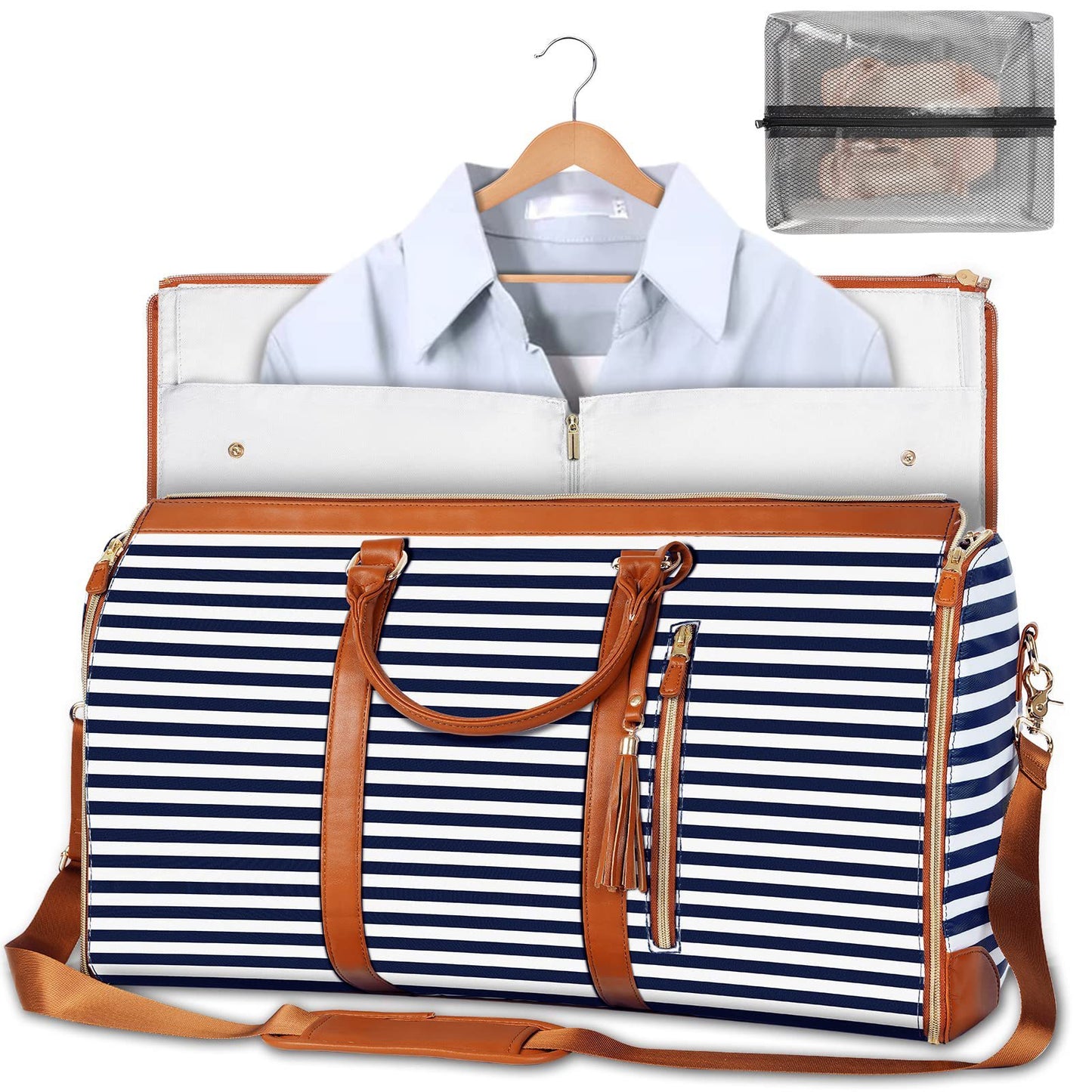 Women's Large Travel Duffle Bag – Waterproof Foldable Tote for Gym & Suitcase Storage
