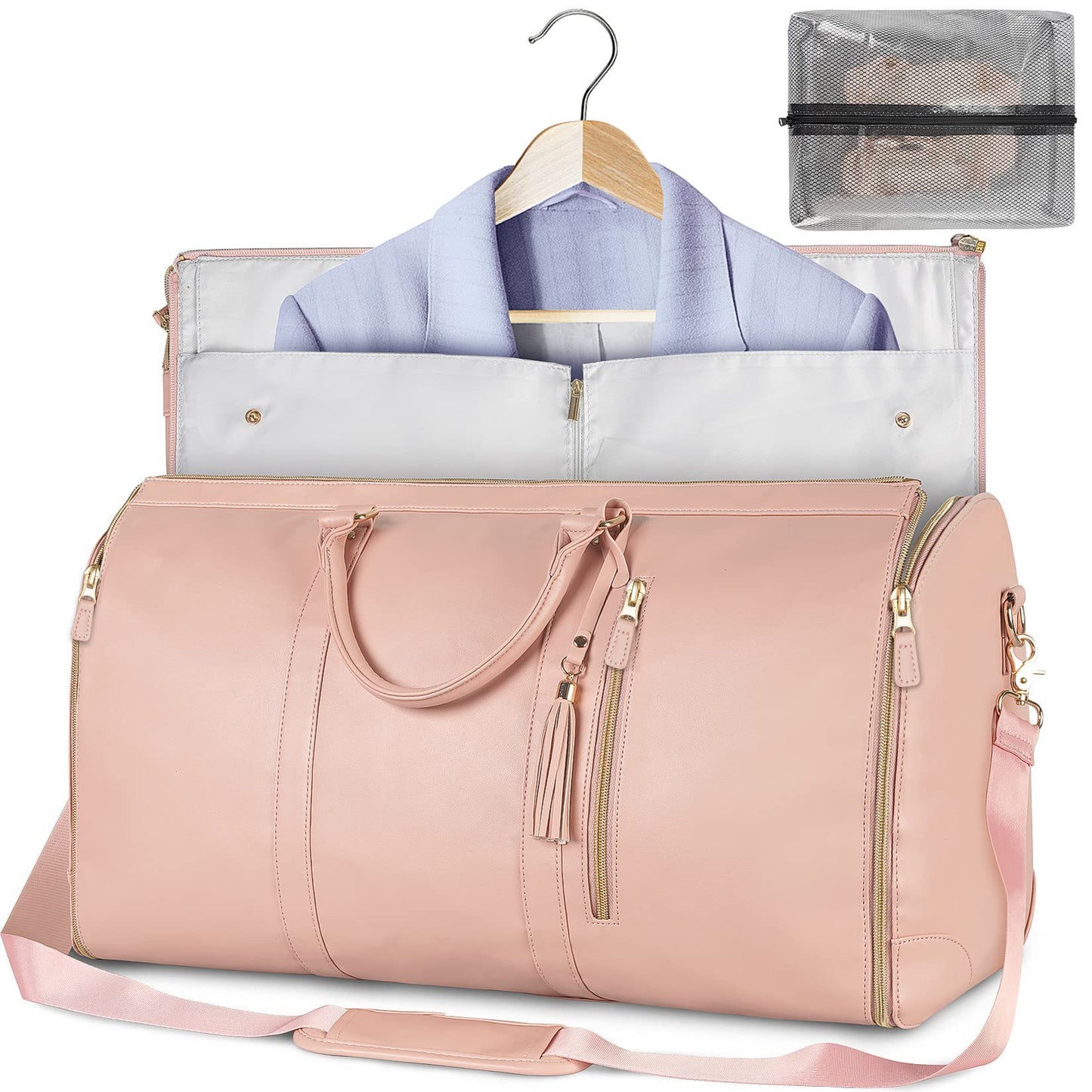 Women's Large Travel Duffle Bag – Waterproof Foldable Tote for Gym & Suitcase Storage