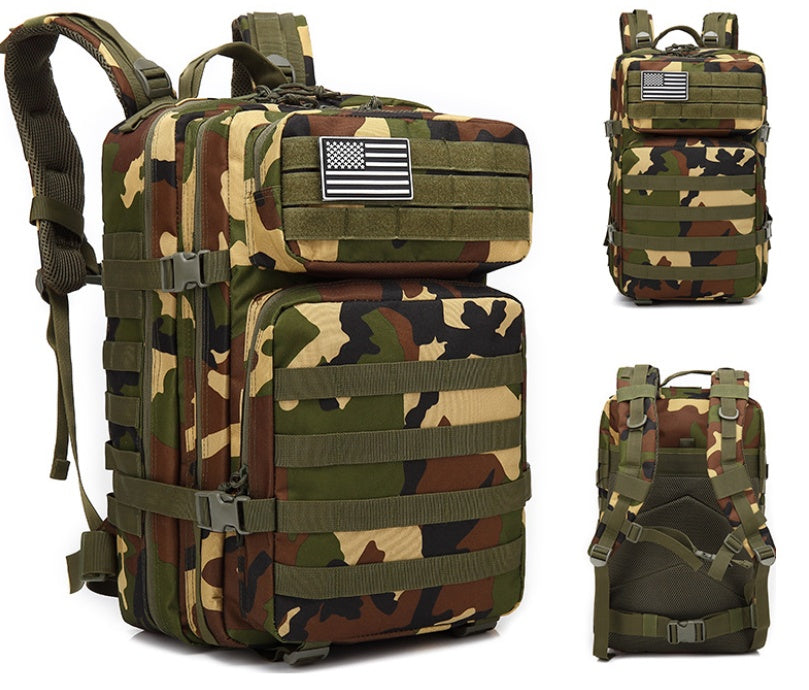 Military Tactical Backpack – Outdoor Mountaineering Bag w/ Laptop Compartment for Travel & Hiking