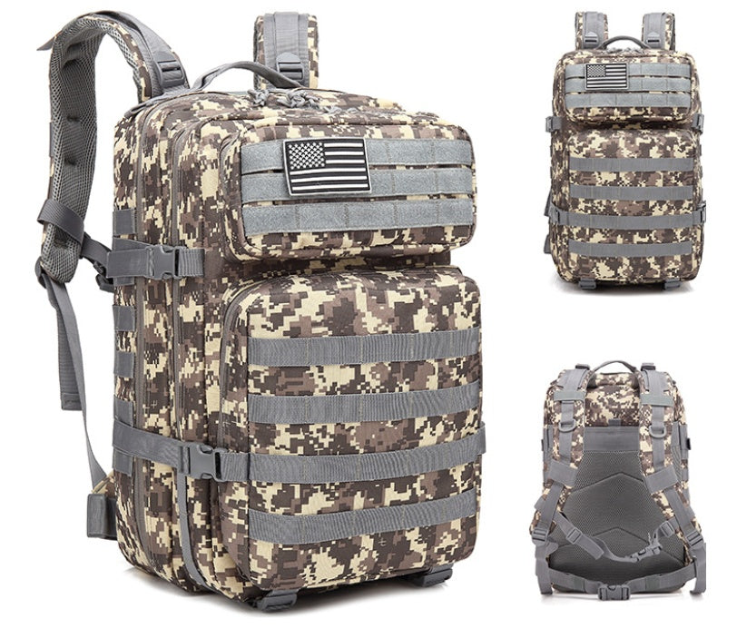 Military Tactical Backpack – Outdoor Mountaineering Bag w/ Laptop Compartment for Travel & Hiking